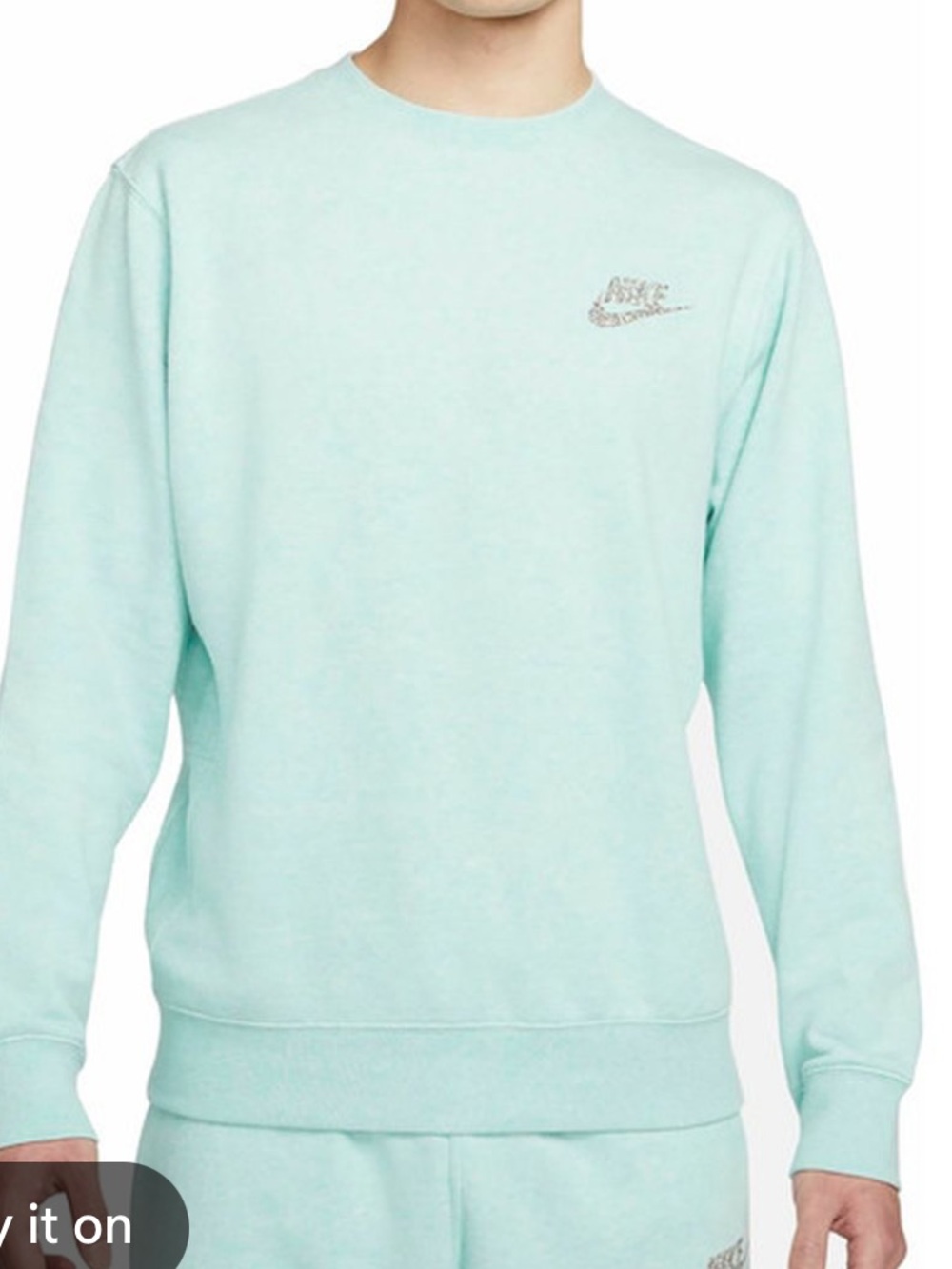 Nike Men's Crewneck Sweatshirt in Mint